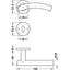 HAFELE Door handle set 90392576 LDH 2174