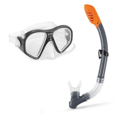 INTEX Reef Rider Adult Swim Mask and Snorkel Set, 55648