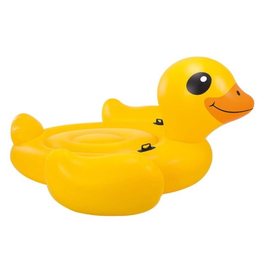 INTEX Mega Yellow Duck Island Inflatable Float 56286 