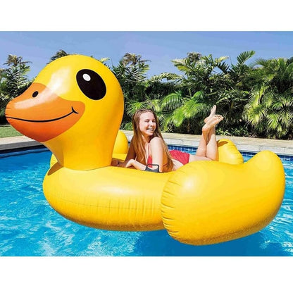 INTEX Mega Yellow Duck Island Inflatable Float 56286 