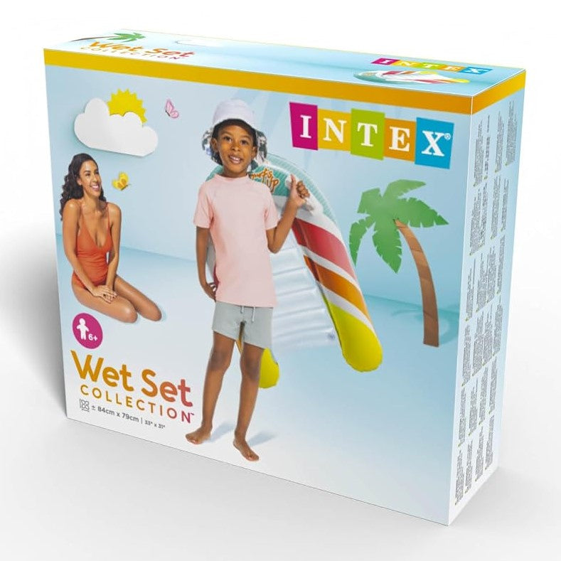 INTEX Inflatable Surf's Up Riders Swimming Board 84cm x 79cm, 58172