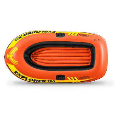 INTEX Explorer 200 Inflatable 2-Person Boat Set, 58331 | Beach Boats