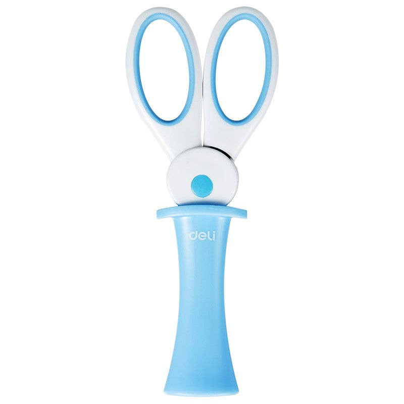 DELI Kids 13.5cm Stainless Steel Scissors With Protective Sleeve