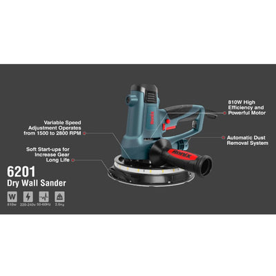 RONIX Dry Wall Sander 810w, 180mm Pad, 6201 | Sanders in Tanzania