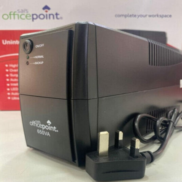 OFFICEPOINT Backup UPS 650VA, UK Sockets 09OFPT289 | UPS in Tanzania