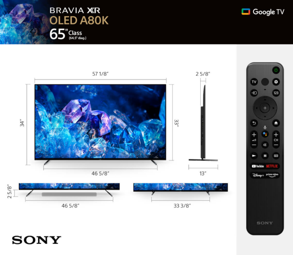 SONY Bravia 65 Inch 4K HDR OLED Smart TV XR65A80K | Tv in Dar Tanzania