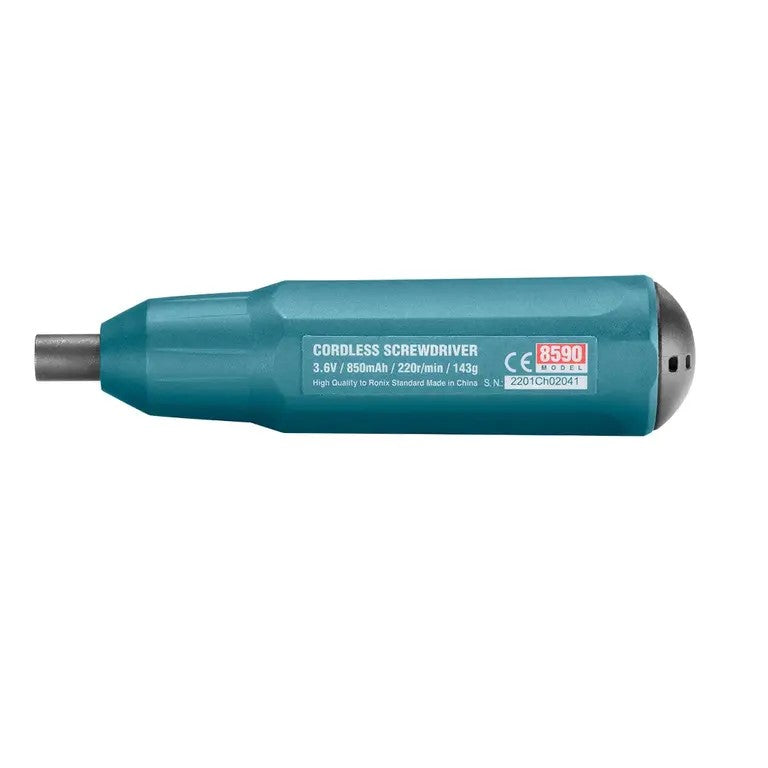 RONIX 3.6V Li, Cordless Screwdriver With 9 Bits, 8590 | Ronix Tanzania