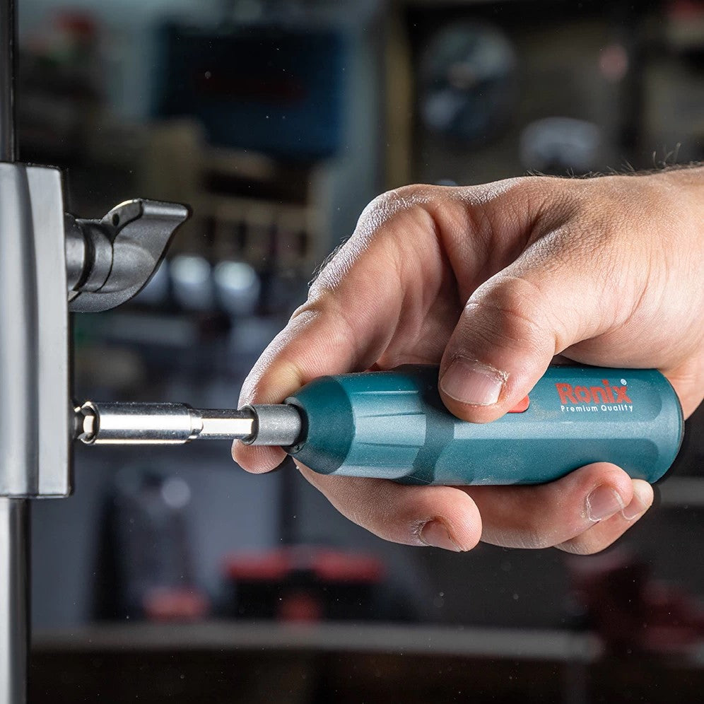 RONIX 3.6V Li, Cordless Screwdriver With 9 Bits, 8590 | Ronix Tanzania