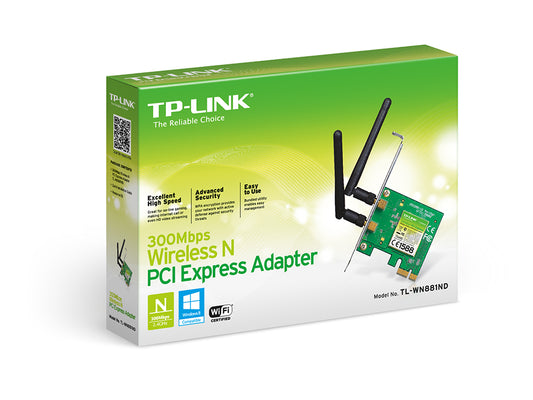 TP-LINK TL-WN881ND 300Mbps Wireless N PCI Express Adapter in Tanzania