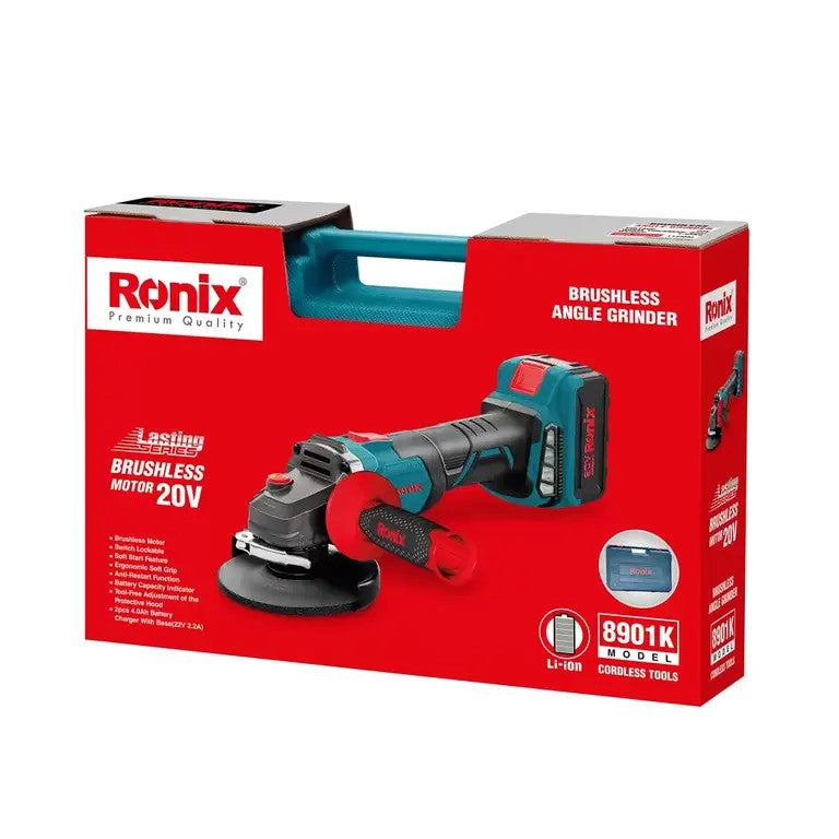 RONIX 20V Cordless Angle Grinder, 115mm, 8901K | RONIX, Tanzania