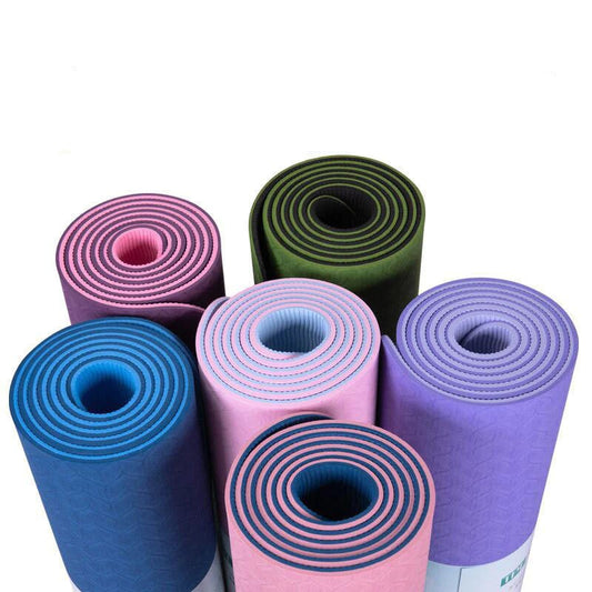Mix Color Yoga Mat 8mm Thick, 61cm x 173cm