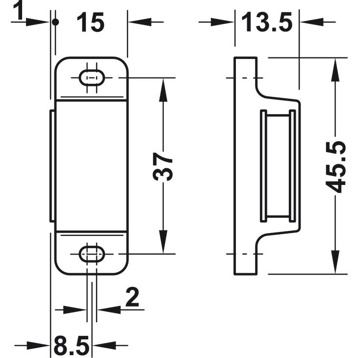 HAFELE Magnetic Clasp Catch 24626122