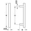 HAFELE Sliding Door Handles 100cm | Door handles in Dar Tanzania