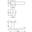 Hafele Door Handle Set 90392154 LDH4175 | Door handles in Dar Tanzania
