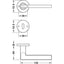 Hafele Door Handle Set 90392646 LDH2181 | Door handles in Dar Tanzania
