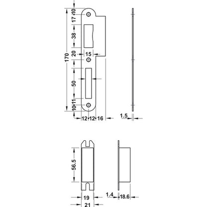 HAFELE Mortise lock 91102151 | Mortise lock in Dar Tanzania