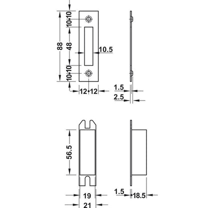 HAFELE Mortise Deadlock 91122490 | Mortise lock in Dar Tanzania