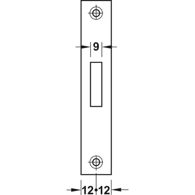 HAFELE 91122511 Bathroom hinged door Mortise dead lock in Dar Tanzania