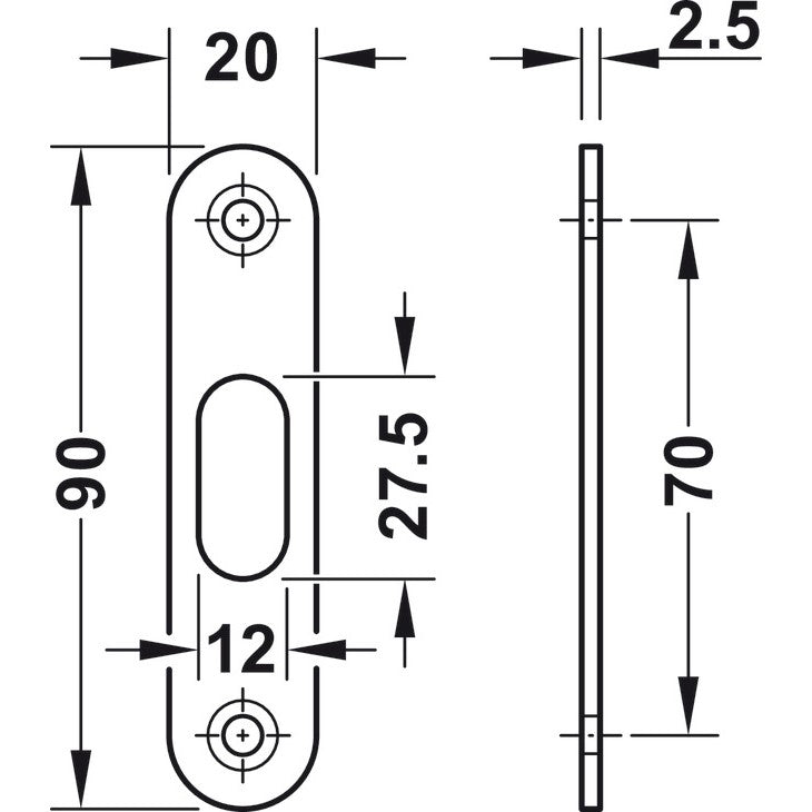 HAFELE 91127500 Bathroom sliding door Mortise lock in Dar Tanzania