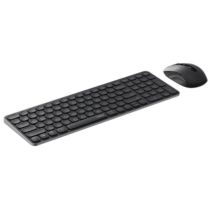 RAPOO 9350s Multi-mode, Slim Metal Wireless Keyboard & Mouse Combo