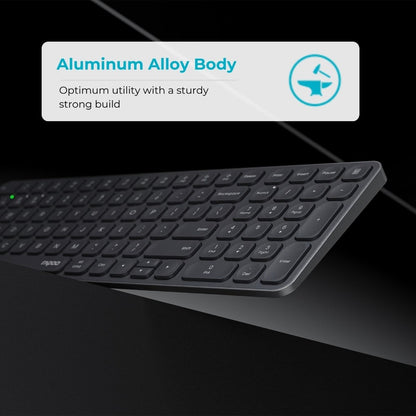 RAPOO 9350s Multi-mode, Slim Metal Wireless Keyboard & Mouse Combo