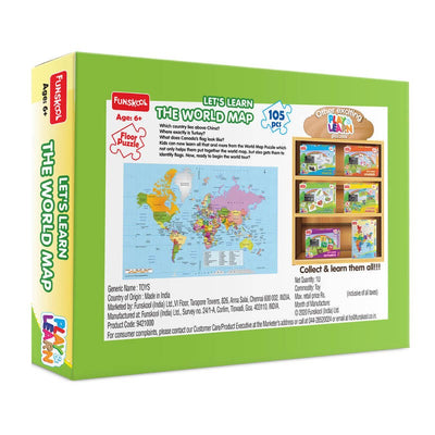 FUNSKOOL Lets Learn World Map Puzzle | Puzzles in Dar Tanzania