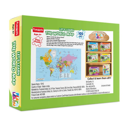 FUNSKOOL Lets Learn World Map Puzzle | Puzzles in Dar Tanzania