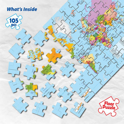 FUNSKOOL Lets Learn World Map Puzzle | Puzzles in Dar Tanzania