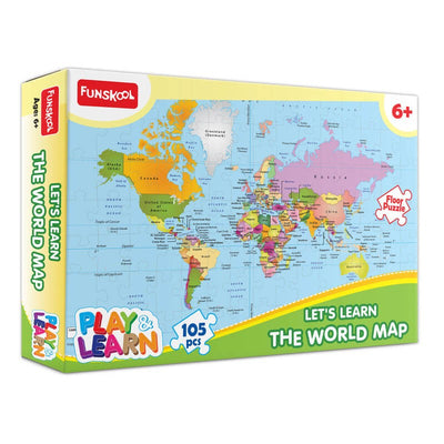 FUNSKOOL Lets Learn World Map Puzzle | Puzzles in Dar Tanzania