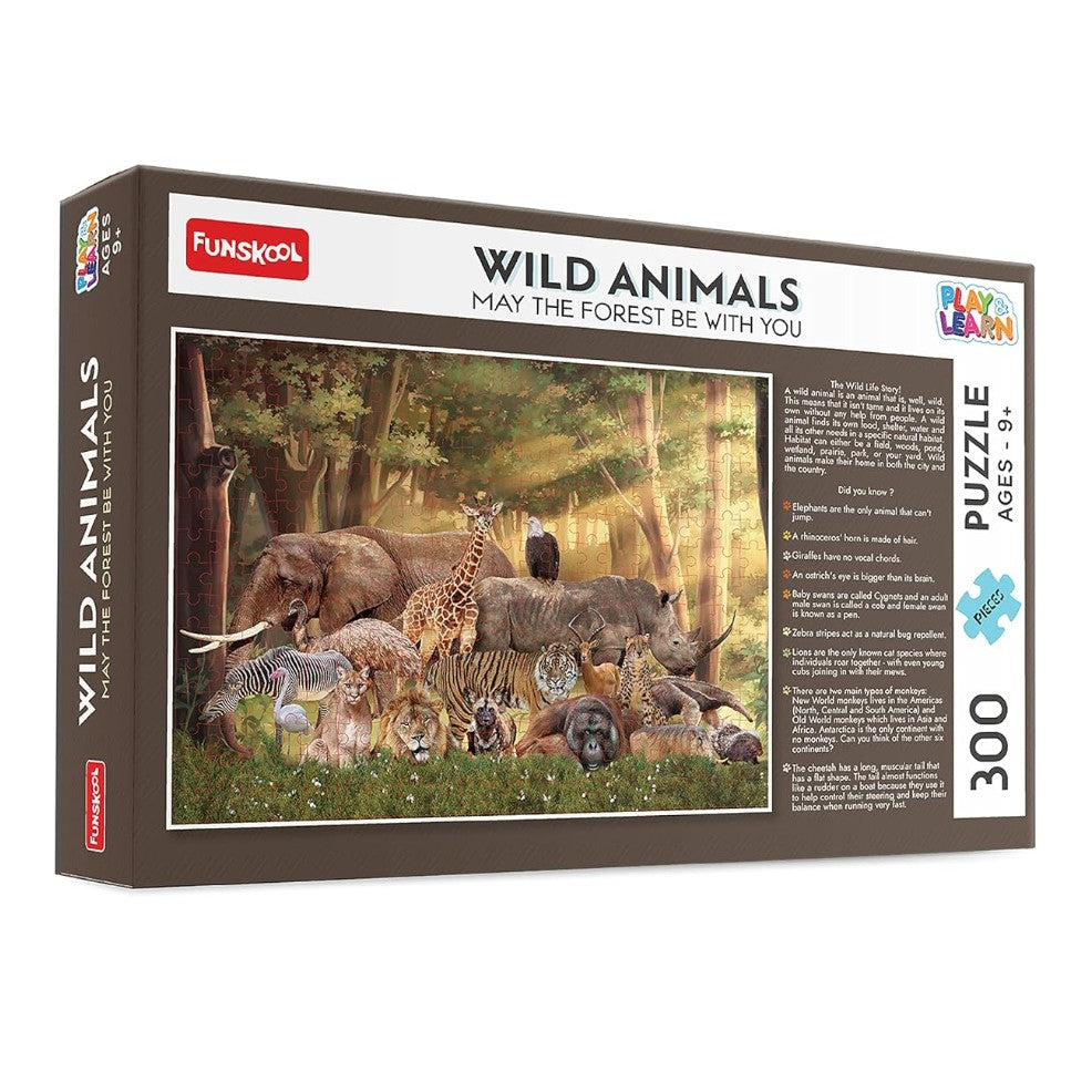 FUNSKOOL Wild Animals 300pc Jigsaw Puzzle | Funskool Tanzania