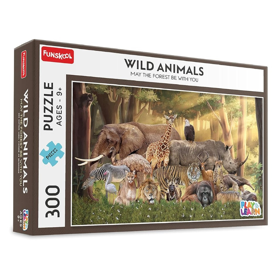 FUNSKOOL Wild Animals 300pc Jigsaw Puzzle | Funskool Tanzania