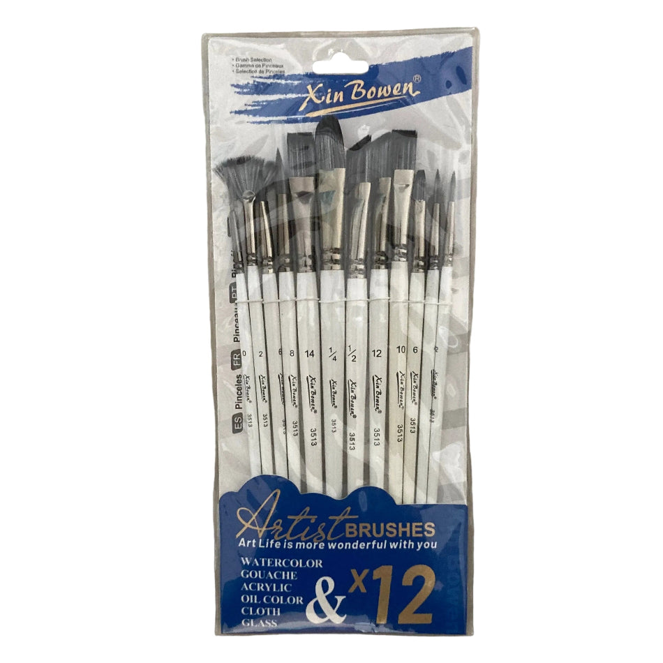 XIN Flat and Round Paint Brushes 12pc | Paint Brush in Dar Tanzania