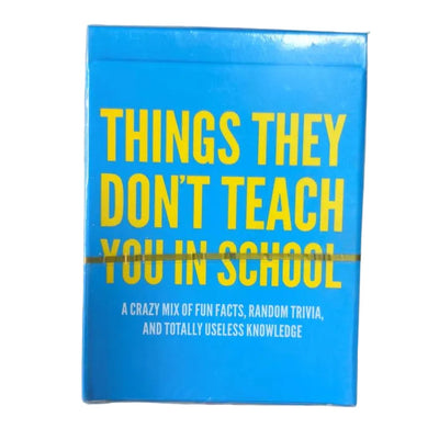 Things They Don't Teach You In School Card Game