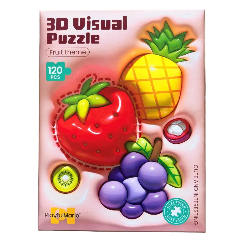 120pc Fruits Theme 3D Visual Jigsaw Puzzle