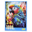 A 1000-piece jigsaw puzzle box featuring a colorful parrot
