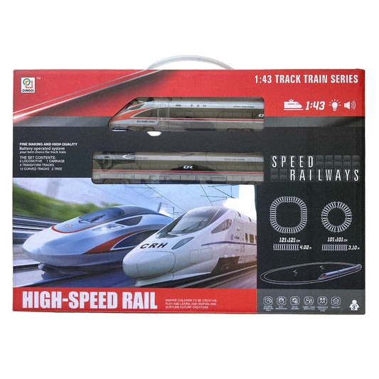 HIGH-SPEED Rail Train Set, Scale 1:43, 4m Track Length | Train toys