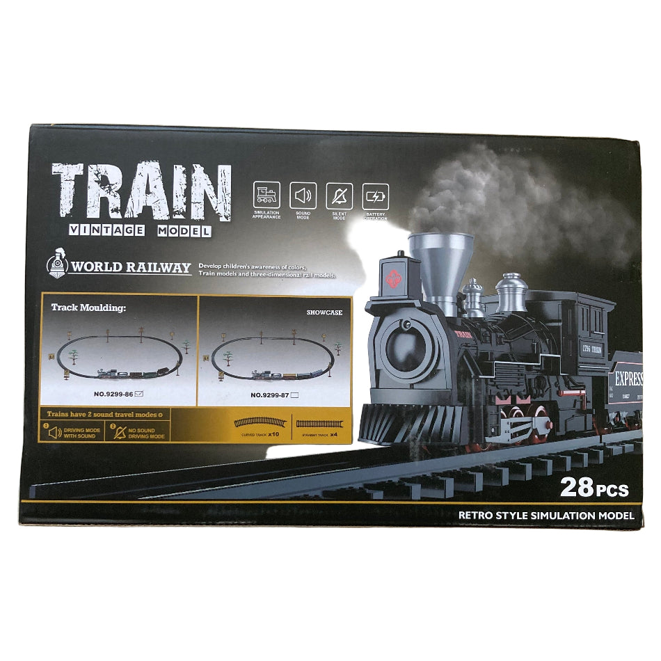 WORLD RAILWAY 28pc Vintage Train Model Set With Tracks
