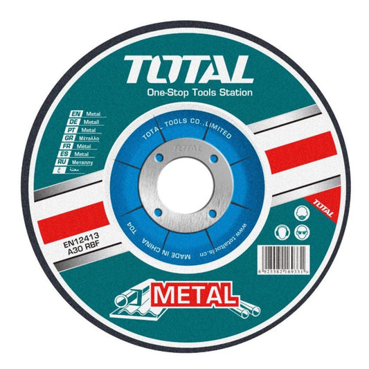 TOTAL Abrasive Metal Cutting Disc 180mm x 1.9mm x 22mm TAC2211803