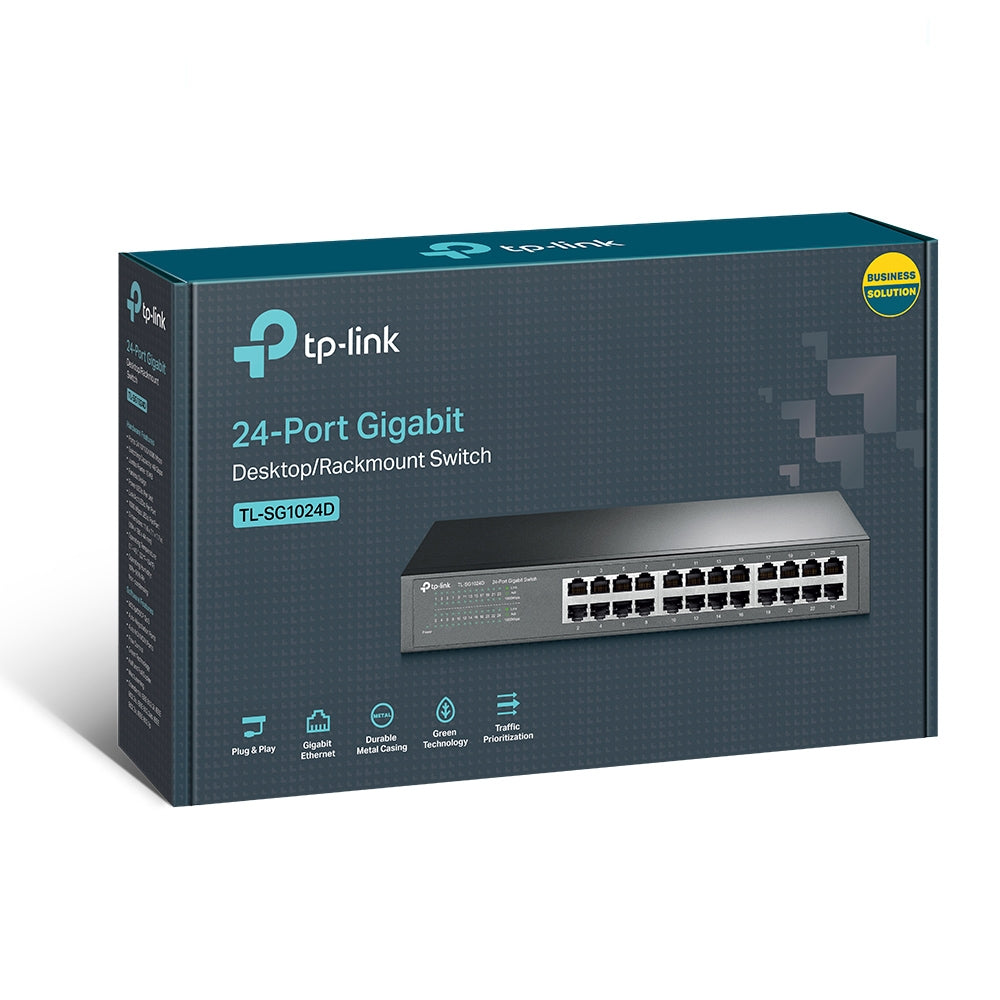 TP-LINK 24-Port Gigabit Desktop/Rackmount Switch TL-SG1024D