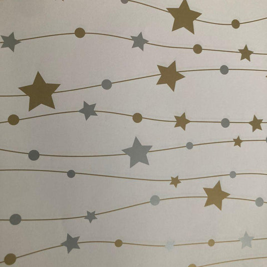 Gold silver stars gift wrap | Elegant gift papers in Dar Tanzania