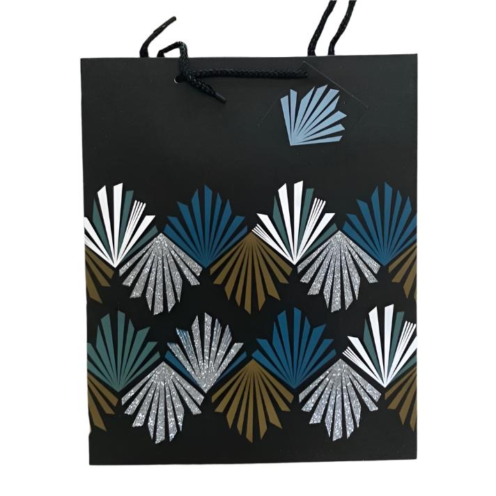 Vibrant Black Glitter Gift Bag XL | Gift bags in Dar Tanzania