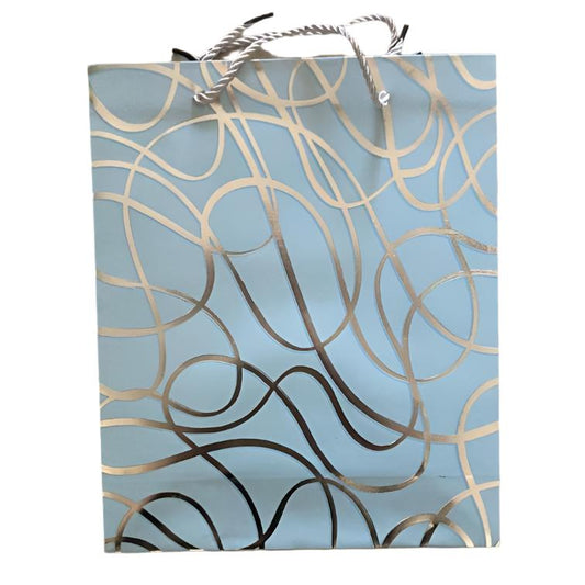 Green Silver Foil Strings Gift Bag Large | Gift bags in Dar Tanzania