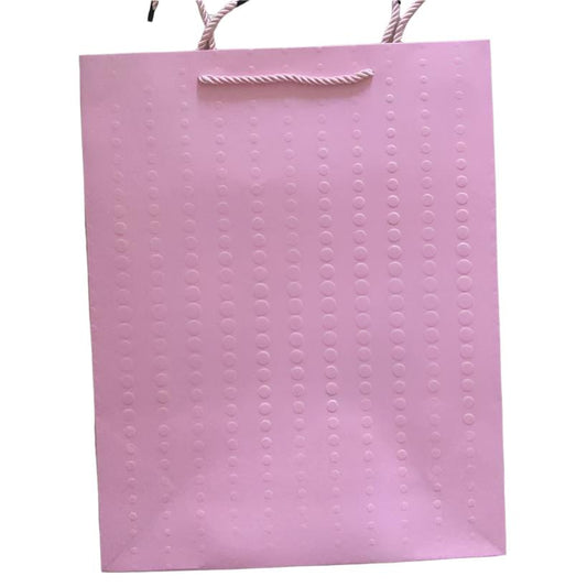 Pink embossed dots gift bag xl | Gift bags in Dar Tanzania