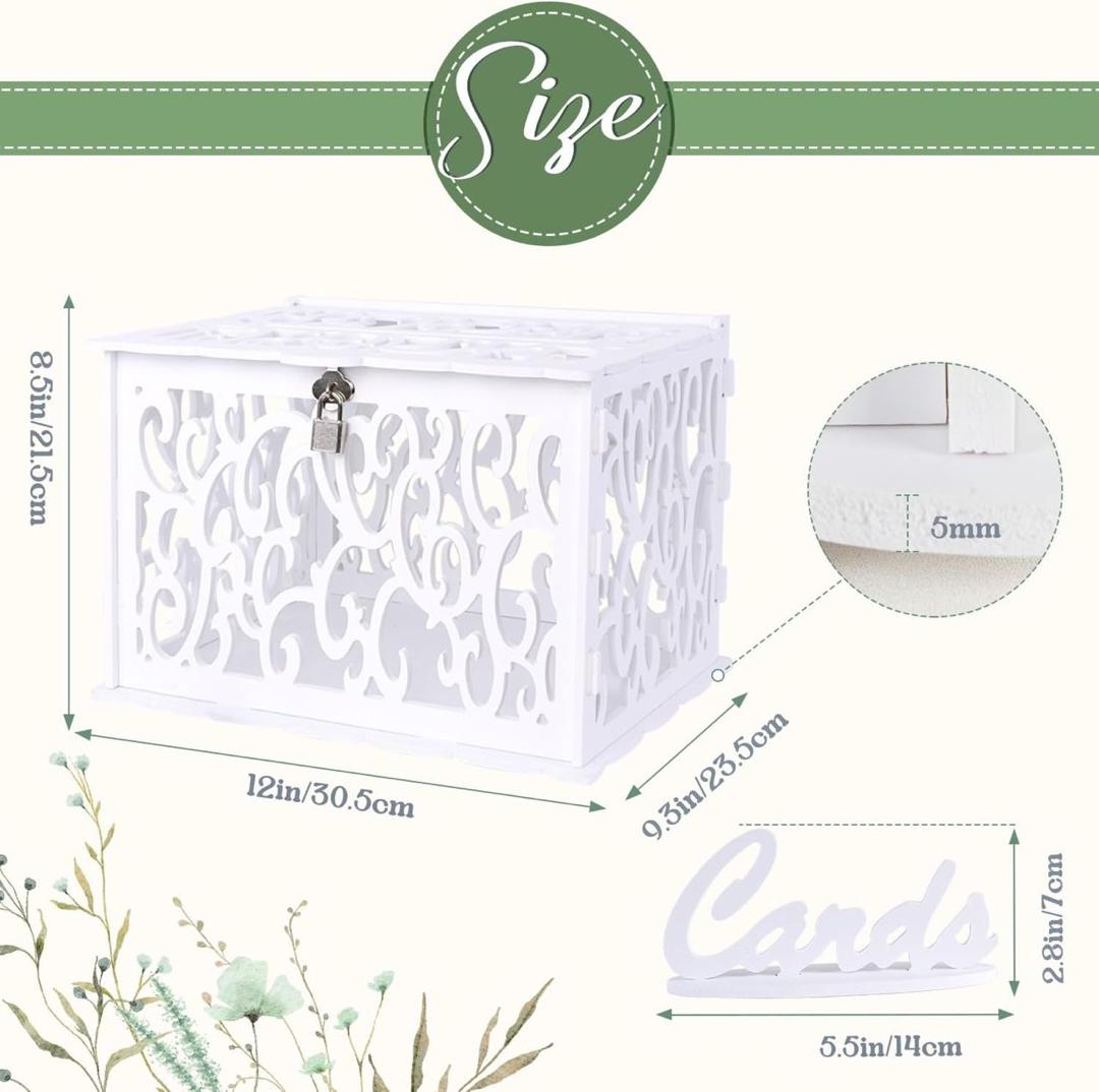 SHUDEHILL Wedding Money Envelope, Card Box For Events