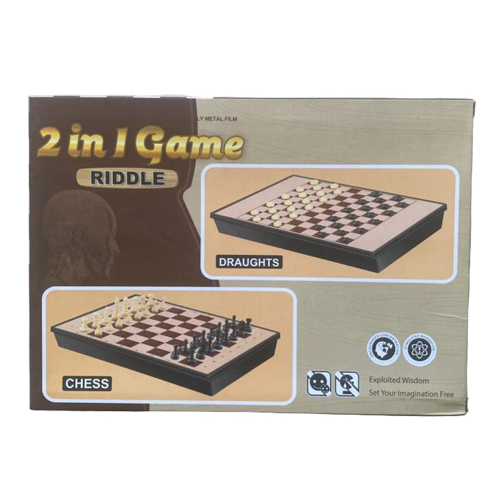 2 in 1 Magnetic Chess and Draughts Game in Dar Tanzania