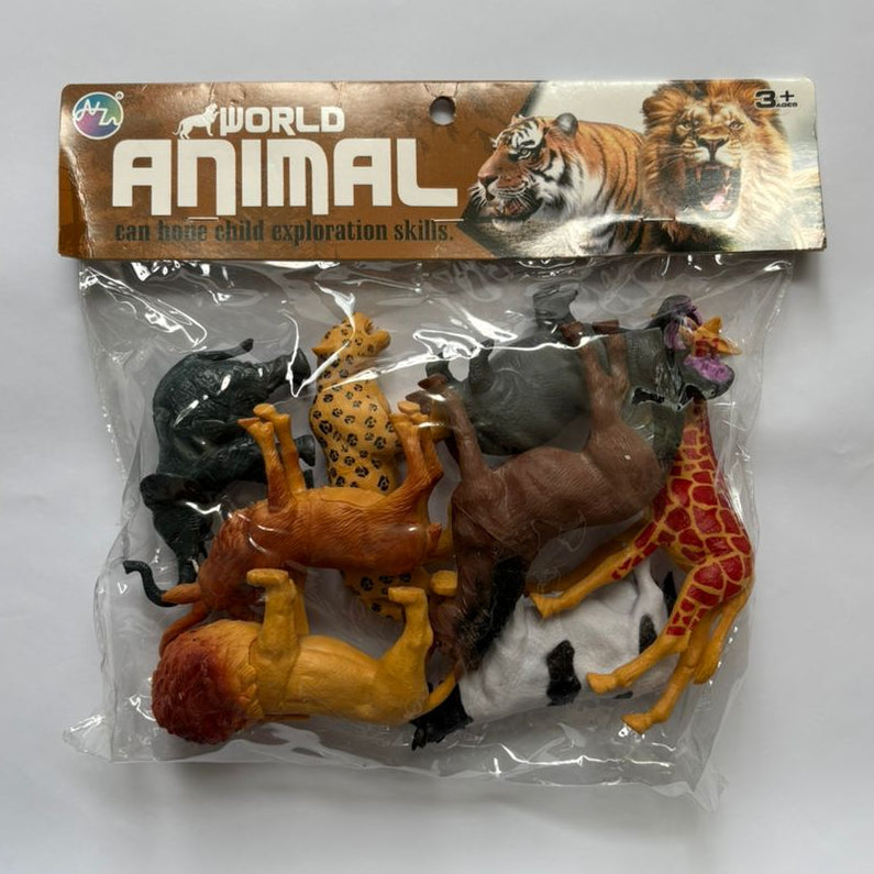 Model Wild Animals, Pack of 8pcs | Model figure animals