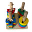 MONTESSORI 4 Column Wooden Geometric Twisting Shape Sorter