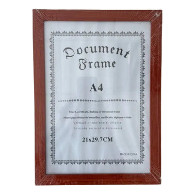 Brown Wooden Certificate Photo Frame A4 | Frames in Dar Tanzania