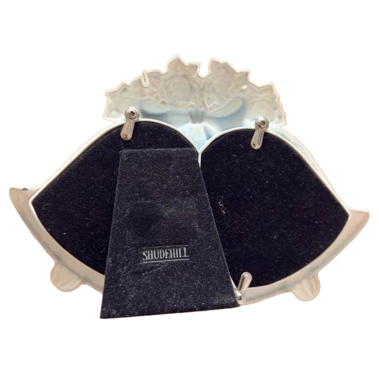SHUDEHILL White Rustic Wedding Bells, 2.5 x 2 inch Pictures Frame