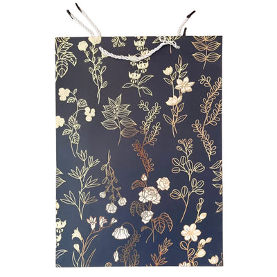 Black with gold flowers Gift Bag xl | Gift bags in Dar Tanzania